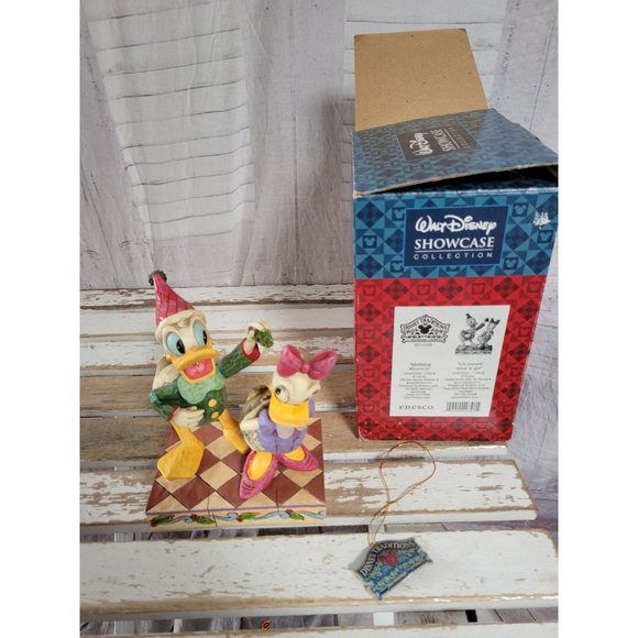 Jim shore mistletoe moment Donald Daisy duck figurine enesco - Picture 1 of 9